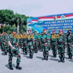 Kepala Staf Koarmada II, Laksamana TNI Andi Abdul Azis, saat penutupan TMMD ke-115 Kodim 0817/Gresik. Foto: SYUHUD/BANGSAONLINE