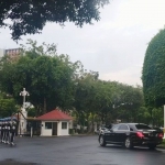 Pintu gerbang bagian belakang Istana Merdeka. Foto : Dian Erika/Kompas.com
