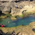 Suasana pantai Kedung Tumpang yang masih alami dan belum dikelola Pemerintah Daerah Tulungagung. foto: feri/ BANGSAONLINE