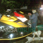 Lima Jet Ski milik Bupati Mojokerto Mustofa Kamal Pasa (MKP) yang diamankan. foto: SOFFAN/ BANGSAONLINE