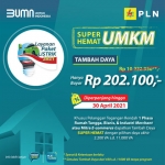 PLN memperpanjang promo Layanan Paket Listrik 2021 hingga 30 April 2021. 