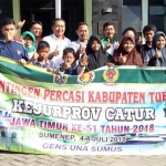 Kontingen Percasi Tuban foto bersama sebelum berangkat ke Sumenep mengikuti Kejurprov.