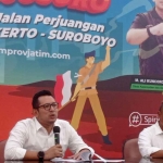 Kepala Dispora Jatim, Moh. Ali Kuncoro, saat memberi pemaparan terkait GJP Mojosuro.