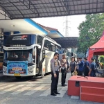 Mudik gratis yang disediakan Polres Mojokerto tujuan Jakarta.