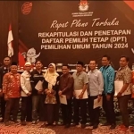 Rapat pleno penetapan DPT Pemilu 2024 yang digelar KPU Sidoarjo. Foto: Ist