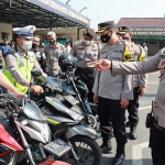 Suasana Gaktibplin yang dilakukan Polres Mojokerto Kota.