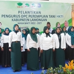 Suasana pelantikan pengurus DPC Pertani HKTI Kabupaten Lamongan.