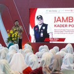 Bupati Kediri, Hanindhito Himawan saat memberi sambutan di acara Jambore Kader Posyandu (dok. Ist)