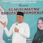 Anggota Komisi V DPR RI, Syafiuddin, saat berdialog dengan ibu-ibu Muslimat NU Bangkalan, Rabu (19/4/2023)