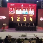 Pengundian nomor urut pada Pilkada 2024 di Kota Probolinggo.