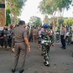 Penertiban PKL dan Jukir Liar di alun-alun Kota Probolinggo.