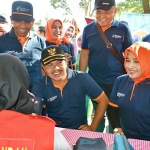 Wabup Pungkasiadi dalam Gebyar Gerakan Masyarakat Hidup Sehat (Germas) Kabupaten Mojokerto Tahun 2018.  foto: YUDI EP/ BANGSAONLINE