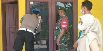 Babinsa Sidayu Gresik Lakukan Tracing kepada Warga yang Kontak Erat dengan Pasien Covid-19