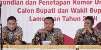 KPU Lamongan Tetapkan Nomor Urut Paslon Pilkada 2024