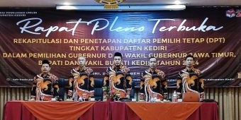 Pilkada 2024, KPU Kediri Tetapkan DPT Sebanyak 1.254.964 Pemilih