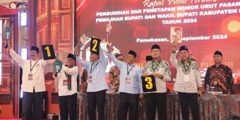 Tetapkan Nomor Urut Paslon, KPU Pamekasan Ingatkan soal Kondusivitas Pilkada 2024