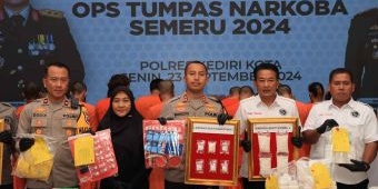 Polres Kediri Kota Bekuk 14 Pengedar saat Operasi Tumpas Narkoba Semeru 2024