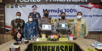 Bersama KPP Pratama Setempat, Polres Pamekasan Laporkan SPT Tahunan