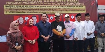 Ciptakan Kondusivitas, 3 Paslon Wali Kota dan Wakil Wali Kota Madiun Deklarasi Kampanye Damai