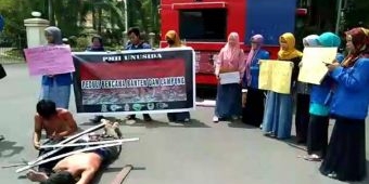 PMII, IPNU-IPPNU, dan Pagar Nusa Unusida Sidoarjo Galang Dana untuk Korban Tsunami