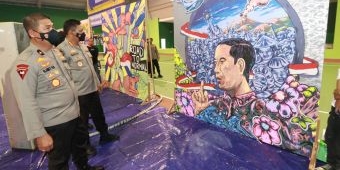 Salurkan Aspirasi Pecinta Seni, Polda Jawa Timur Gelar Bhayangkara Mural Festival 2021