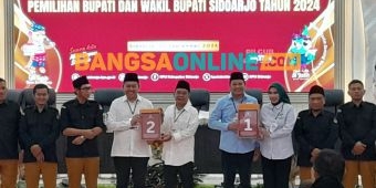 Pengundian Paslon Pilbup Sidoarjo, Subandi-Mimik dan Iin-Edy Umbar Makna Nomor yang Diperoleh