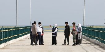 ​Gubernur Khofifah Tinjau Pembangunan Pelabuhan Dungkek Sumenep, Tinggal Tempat Parkir Mobil