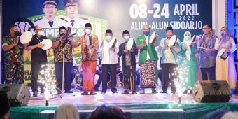 Kampung Ramadhan di Alun-Alun Sidoarjo, Upaya Ansor-Fatayat Bangkitkan Ekonomi UMKM