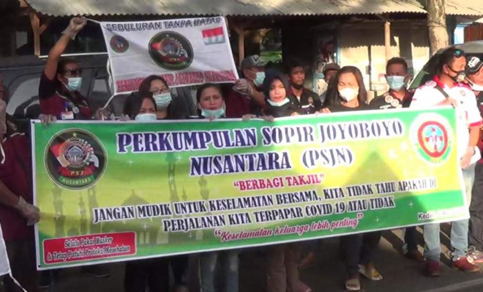 Paguyuban Sopir di Kediri Dukung Warga Tidak Mudik