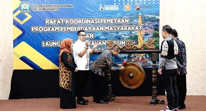 Tunjukkan Komitmen Perangi Narkoba, Pj Wali Kota Mojokerto Kembali Launching Kelurahan Bersinar