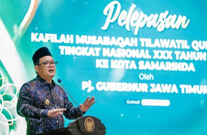 Lepas Kafilah MTQ XXX Samarinda, Adhy Karyono Optimistis Jawa Timur Pertahankan Juara Umum