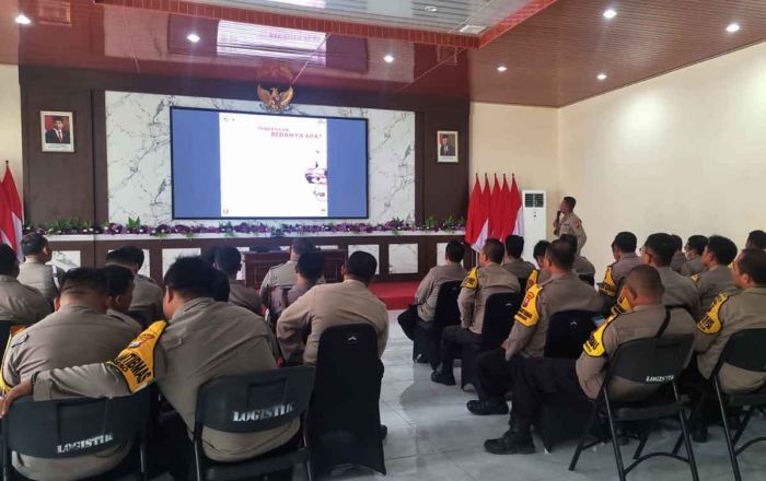 Polres Mojokerto Kota Gelar Sosialisasi Saber Pungli