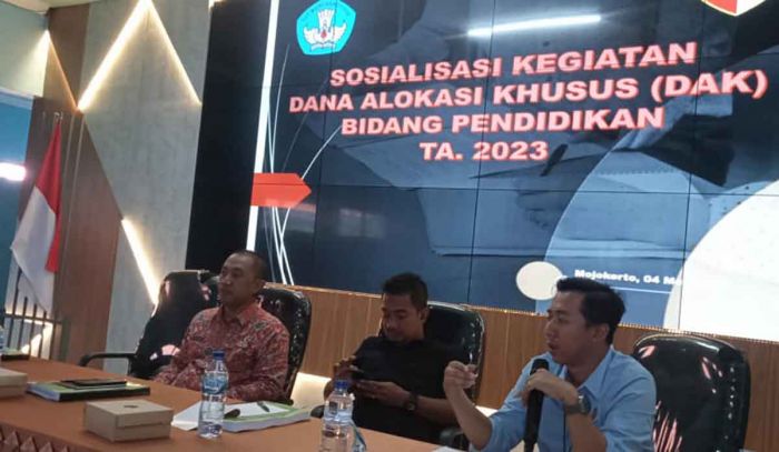 Dispendik Kabupaten Mojokerto Gelar Sosialisasi Kegiatan DAK Bidang Pendidikan Tahun 2023