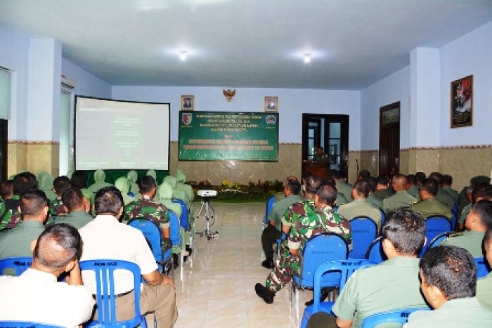 Anggota Korem 082 Dibekali Penyuluhan  Hukum dan Pembinaan Mental