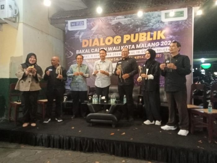 ​Di Dialog Publik, Bacawali Wahyu Hidayat Paparkan Visi Misi Usung Kearifan Lokal Kota Malang