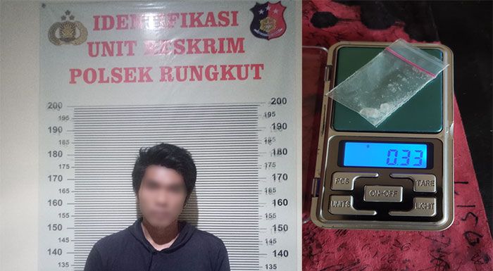 Simpan Sabu di Bungkus Rokok, Warga Gedangan Sidoarjo Diamankan Polsek Rungkut