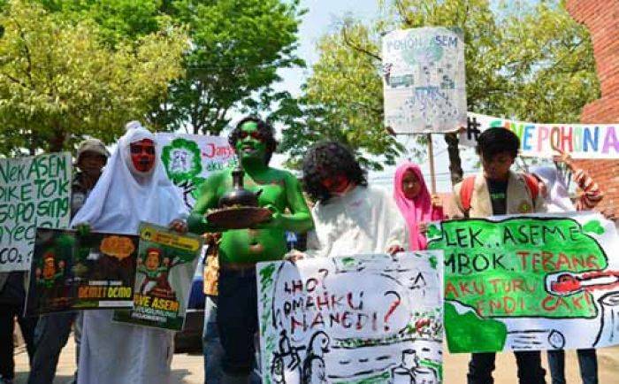 Abaikan Lingkungan, Aktivis Sesalkan Penebangan Pohon oleh DPU Mojokerto