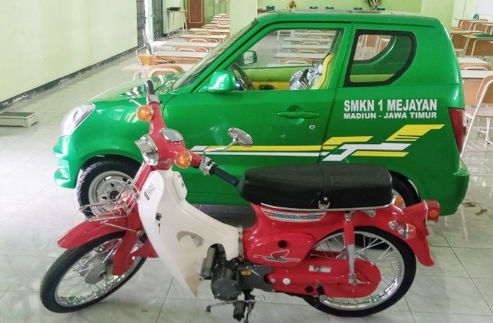 Usung Karya Siswa, SMKN 1 Mejayan Pamerkan Mobil dan Motor Listrik di Expo & Expose ICT SMK Jatim