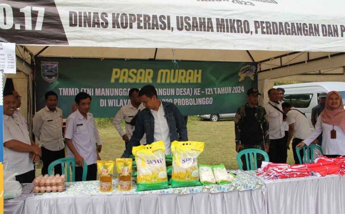 TMMD Probolinggo Gelar Pasar Murah