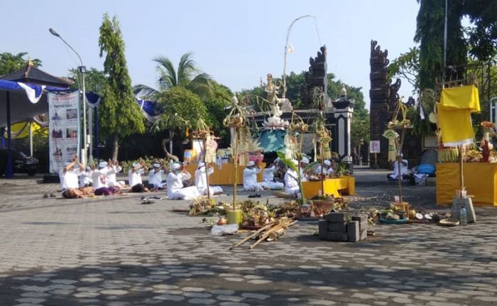 Perayaan Nyepi Dikawal Ketat Aparat Kodim Surabaya Utara