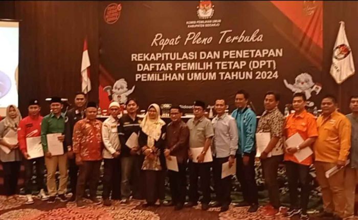 KPU Sidoarjo Tetapkan DPT Pemilu 2024, Jumlahnya 1.461.642 Pemilih