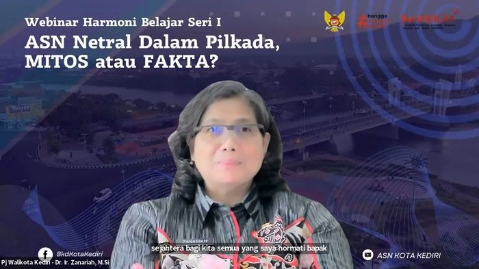 Pj Wali Kota Kediri Zanariah Buka Harmoni Belajar, ASN Netral dalam Pilkada: Mitos atau Fakta