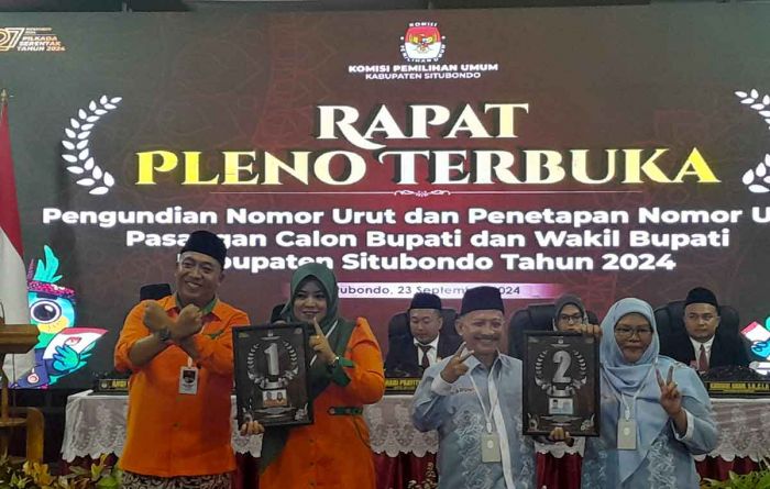 KPU Situbondo Undi Nomor Urut: Rio Nomor 1, Karna Nomor 2