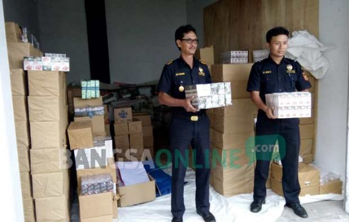 Bea Cukai Blitar Sita Setengah Juta Batang Rokok Ilegal