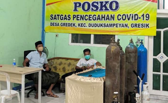 13 Warganya Jalani Isoman, Pemdes Gredek Duduksampeyan Dirikan Posko Tangguh Covid-19