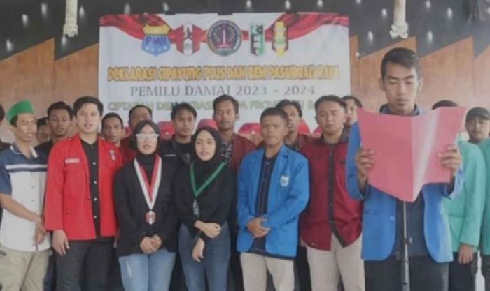 Mahasiswa Pasuruan Raya Gelar Deklarasi Pemilu Damai