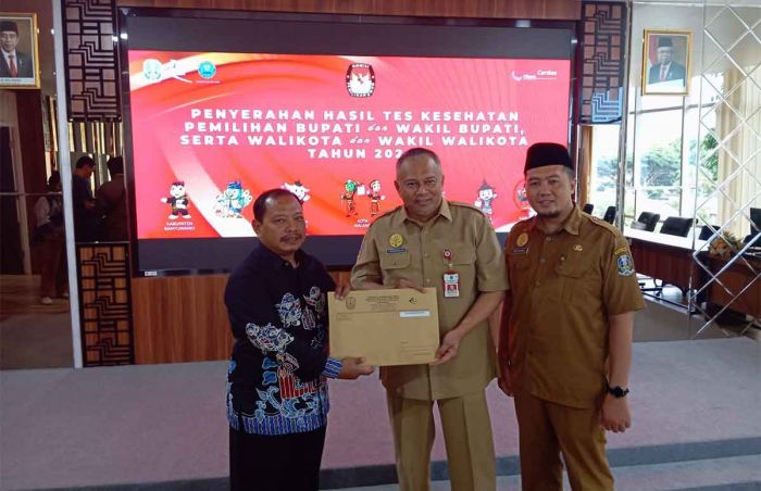 KPU Kabupaten Kediri Terima Hasil Rikkes Bakal Pasangan Calon Bupati dan Wakil Bupati