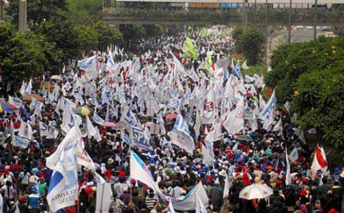 Ini Tanggapan Kadisnakertrans Mojokerto terkait Demo Ribuan Buruh