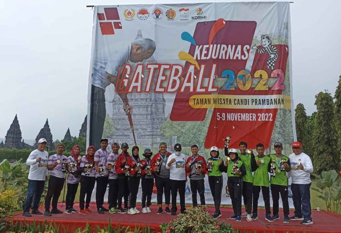 Atlet Ngawi Raih Medali Emas Diajang Kejurnas Gateball 2022