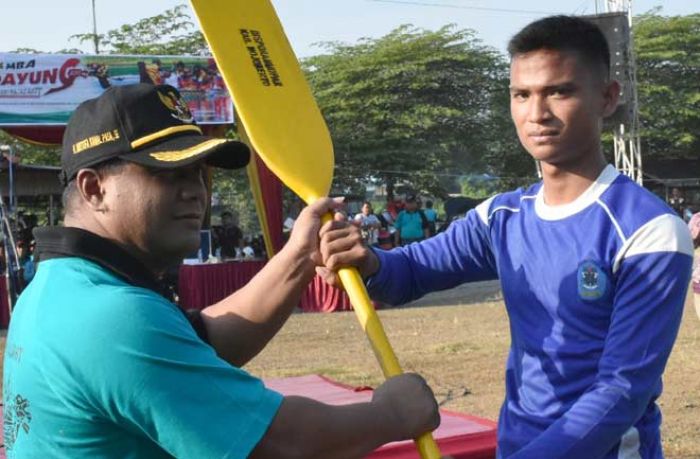 Lomba Dayung Perahu Majapahit 2017 Diikuti Peserta Asal Gerbangkertosusilo